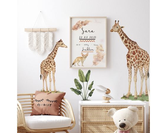 Nálepky na stenu Žirafy
