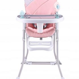 Jedálenská stolička Eco Toys, Bear pink