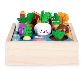 Drevená farma/box so zeleninou