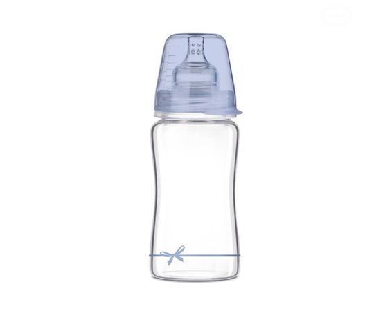 Lovi sklenená fľaša Baby Shower Blue 250 ml