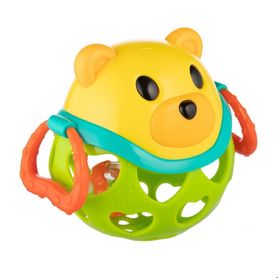Interaktívna hračka s hrkálkou BEAR green