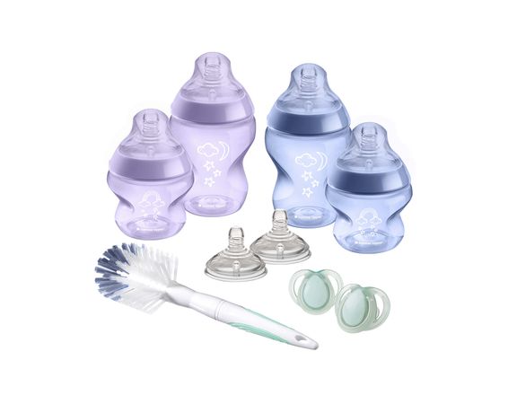 Sada dojčenských fľaštičiek C2N s kefou Purple