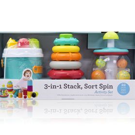 Súprava hračiek 3v1 Stack, Sort & Spin
