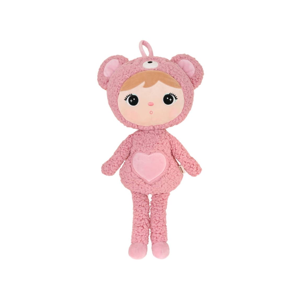 Metoo bábika Macko, ružový 50 cm