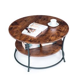 Kávový stolík, okrúhly industrial ModernHome