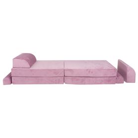 Variabilná detská pohovka MeowBaby® Premium, Velvet Pink