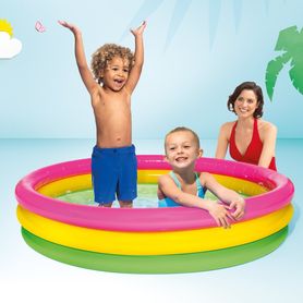 Veľký dúhový bazén pre deti INTEX, 147 cm