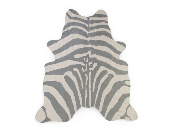 Koberec Zebra šedý 145x160 cm Childhome