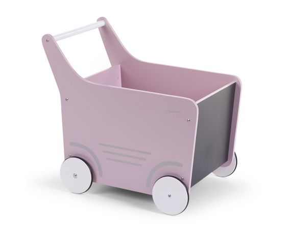 Childhome drevený kočiarik Soft Pink