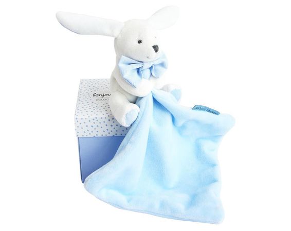 DouDou et Compagnie Mojkáčik Zajačik v krabičke modrý