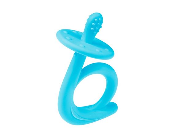 Silikónové hryzátko v tvare slimáka, Blue