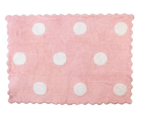 Detský prateľný koberec Dots pink120x160