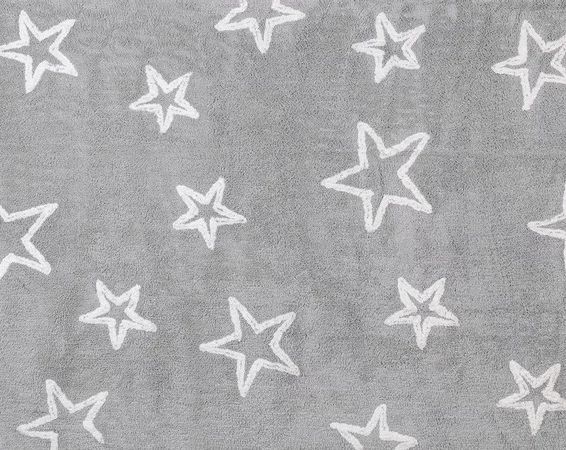 Detský prateľný koberec Stars grey 120x160cm