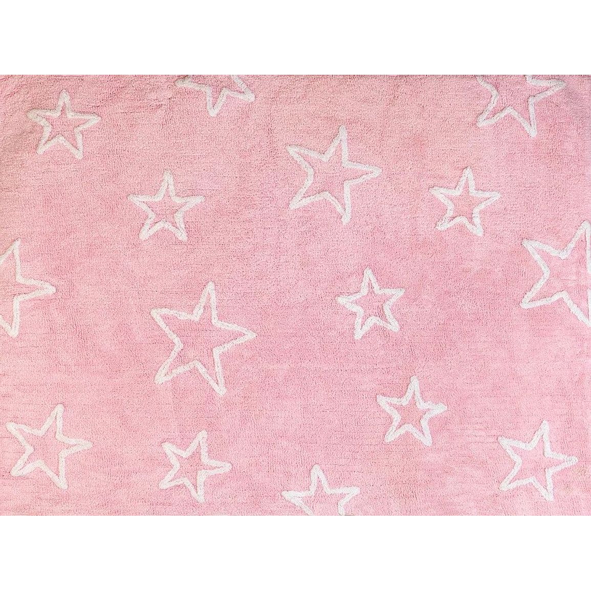 Detský prateľný koberec Stars pink 120x160cm
