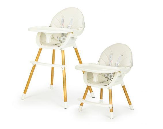 Jedálenská stolička pre deti 2v1 Ecotoys, 004 Beige