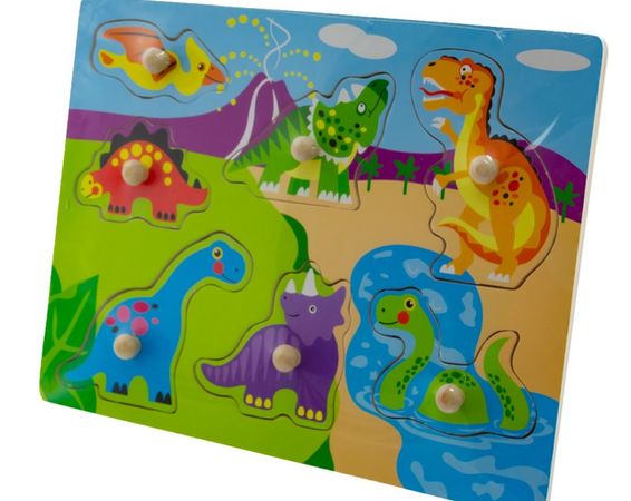 Vkladacie Puzzle Dinosaury