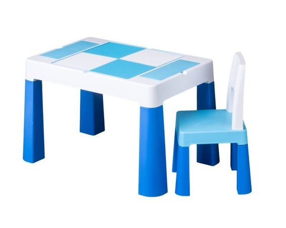 Komplet stolík a stolička eco, modré
