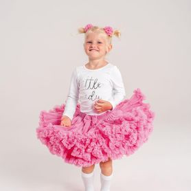 Detská dolly sukňa, ružová