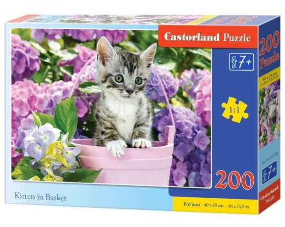 Puzzle Mačiatko v kočíku 200 ks