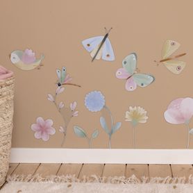Samolepky na stenu Kvety a motýle