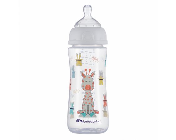 Dojčenská fľaša Emotion 360ml 6m+ White