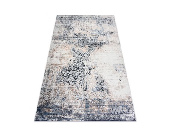 ANDRE 1016 Prateľný koberec Ornament, protišmykový - béžový