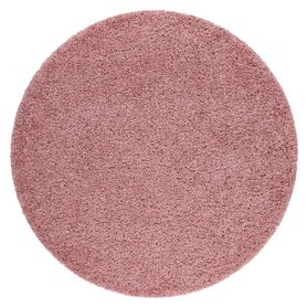 Okrúhly koberec SOFFI shaggy 5cm ružový