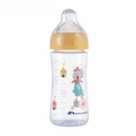 Dojčenská fľaša Emotion 270ml 0-12m Yellow