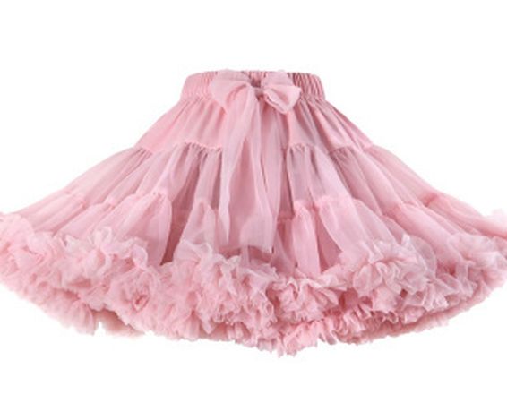 Detská dolly sukňa, svetloružová