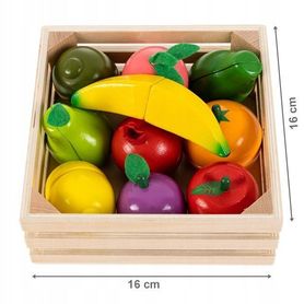 Eco Toys Drevené ovocie na krájanie