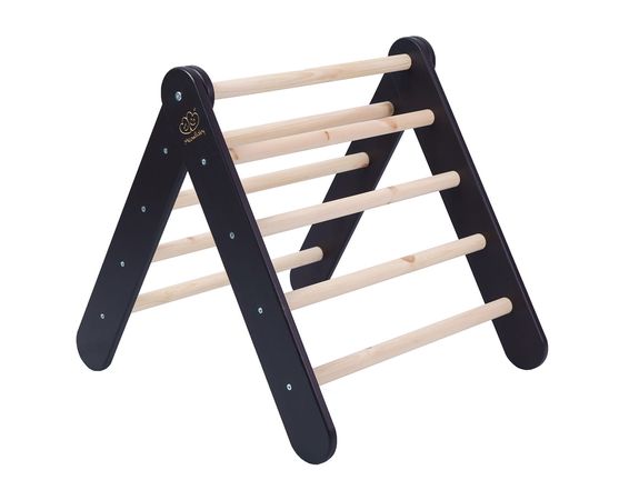 Drevený Montessori rebrík pre deti, Black