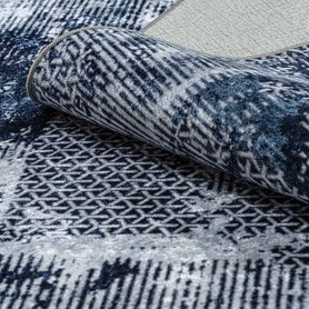 Prateľný koberec MIRO 51924.805 Abstraktný- sivo/ modrý