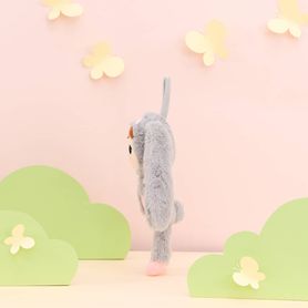 Metoo bábika Zajko grey/pink menšia, 30cm