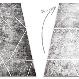 Koberec MATEO 8031/644 Trojuholníkový vzor, sivý