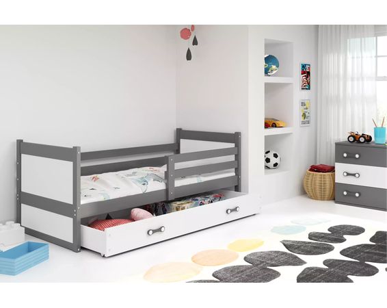 Detská posteľ RICO GRAFIT 90x200 cm