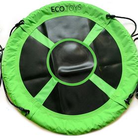 Hojdačka bocianie hniezdo pre deti Eco Toys, zelené