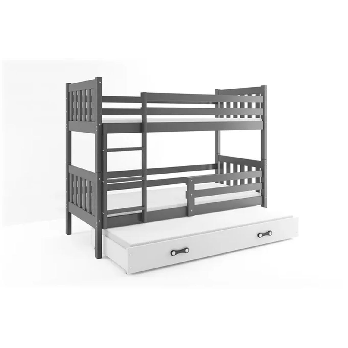3-lôžková posteľ CARINO GRAFIT 80x190 cm