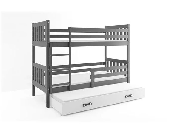 3-lôžková posteľ CARINO GRAFIT 80x190 cm