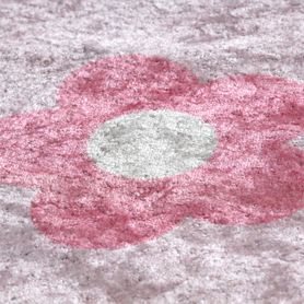Prateľný protišmykový koberec JUNIOR 51828.802 Balerína, ružový