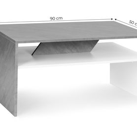 Moderný drevený konferenčný stolík do obývačky