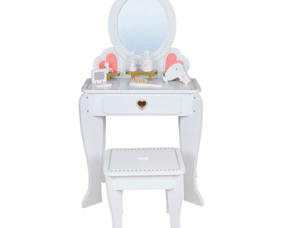 Toaletný drevený stolík pre dievčatká  ECOTOYS
