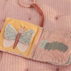 Plyšová knižka malá Kvety a motýle