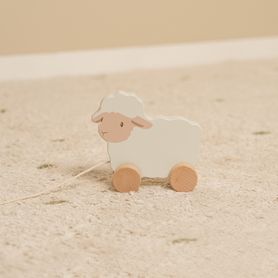 Ťahacia ovečka drevená Farma