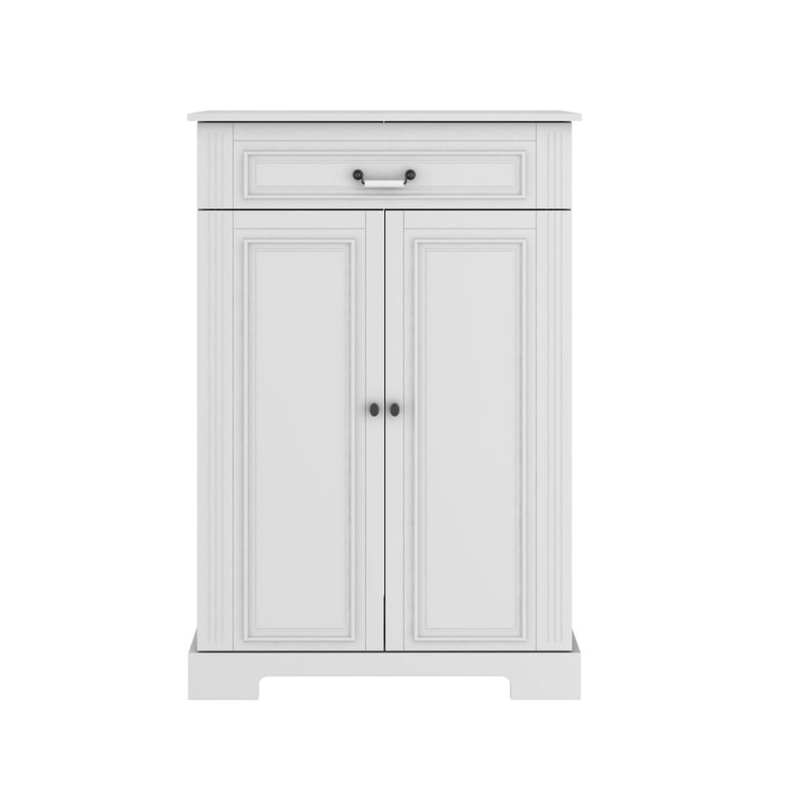 Komoda Ines elegant white 2-dverová s 1 zásuvkou