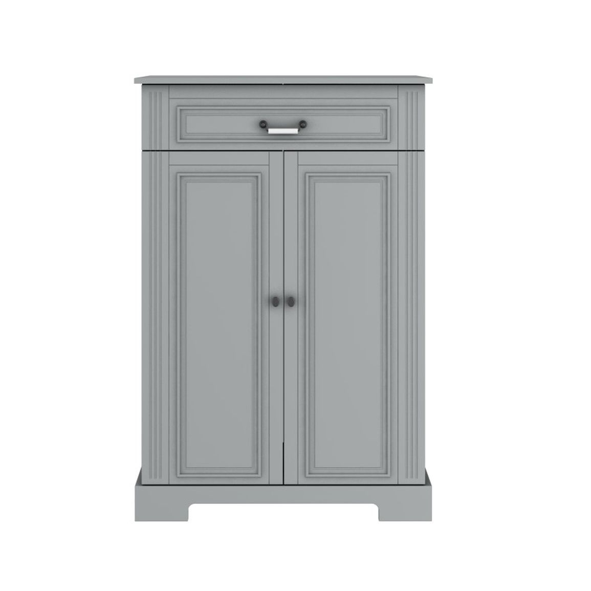 Komoda Ines neutral grey 2-dverová s 1 zásuvkou